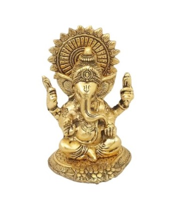 Figura de Ganesha Oriental de Metal para Decoración del Hogar