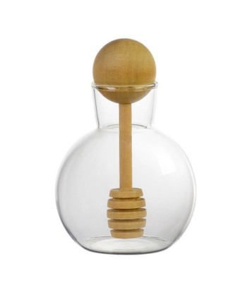 Tarro de Miel con Cuchara de 250ml, Ideal para Endulzar Bebidas y Postres, Regalo Perfecto para Amantes de la