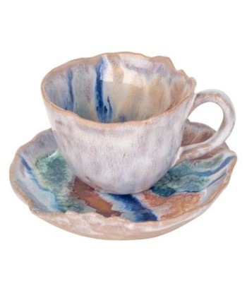 ORIGEN Home Decor Plato Con Taza Jarrones Y Portavelas Plateado - 6x11x11cm