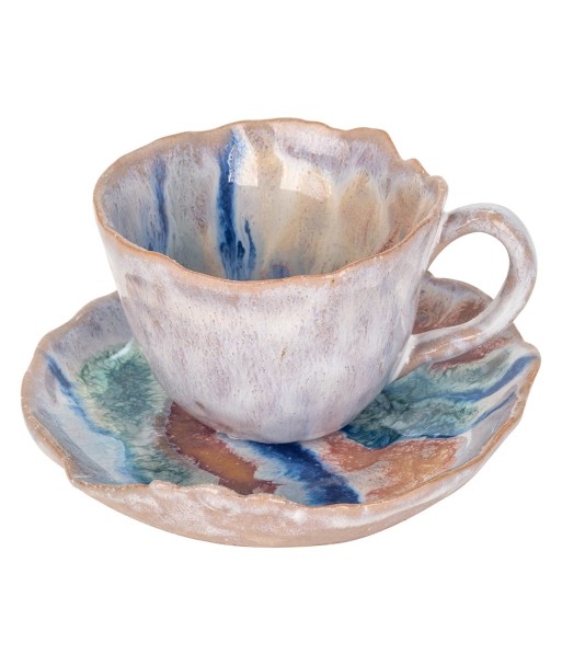 ORIGEN Home Decor Plato Con Taza Jarrones Y Portavelas Plateado - 6x11x11cm