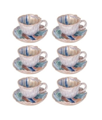 ORIGEN Home Decor Plato Con Taza Jarrones Y Portavelas Plateado - 6x11x11cm