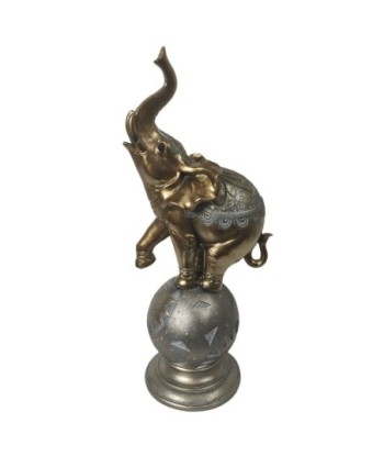 ORIGEN Home Decor Elefante Africanas Y Elefantes Figura de Elefante Plateado 32x13x10cm