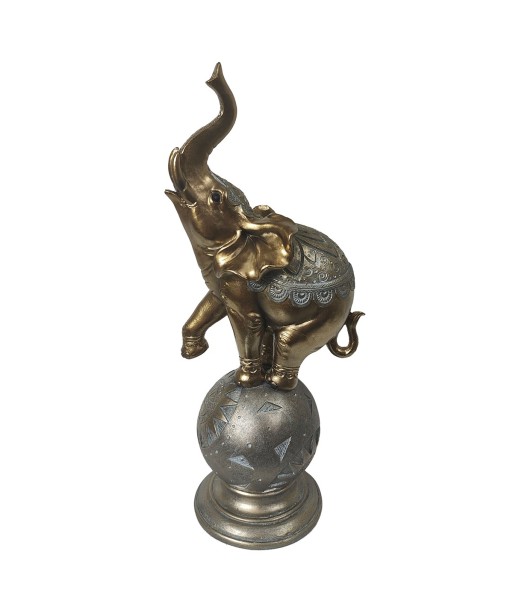 ORIGEN Home Decor Elefante Africanas Y Elefantes Figura de Elefante Plateado 32x13x10cm