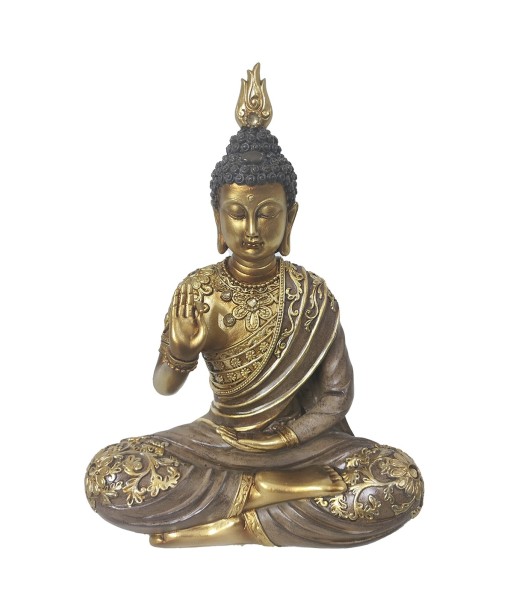 ORIGEN Home Decor Buda Budas Dorado - Figura de Buda Oriental 26x18x9cm