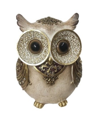ORIGEN Home Decor Buho Buhos | Figura de Búho Marrón - 15x11x7cm