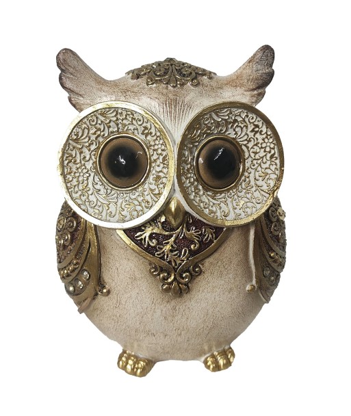 ORIGEN Home Decor Buho Buhos | Figura de Búho Marrón - 15x11x7cm