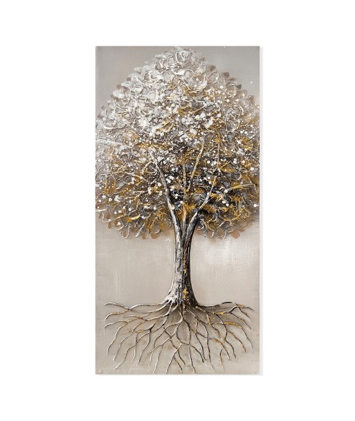 Cuadro arbol decorativo contemporáneo para pared en gris - ¡Dale vida a tu hogar!