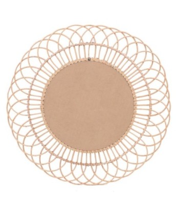 ORIGEN Home Decor Espejo Circular Redondo - Blanco Vintage - 90x90x2cm