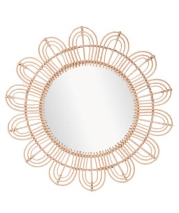 ORIGEN Home Decor Espejo Girasol Redondo Vintage | Blanco 90x90x2cm