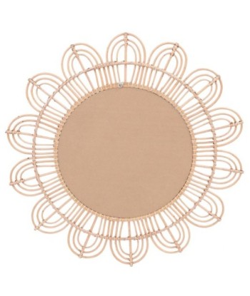 ORIGEN Home Decor Espejo Girasol Redondo Vintage | Blanco 90x90x2cm