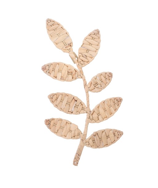 ORIGEN Home Decor Adorno De Pared Hoja Cuadros - Adorno Pared Jardín Marrón 36x20x1cm