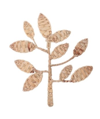 ORIGEN Home Decor Adorno De Pared Hoja Cuadros | Adorno Pared Jardín Marrón - 37x32x1cm