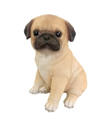 ORIGEN Home Decor Perro Animales | Figura de Perro Marrón - 17x14x11cm