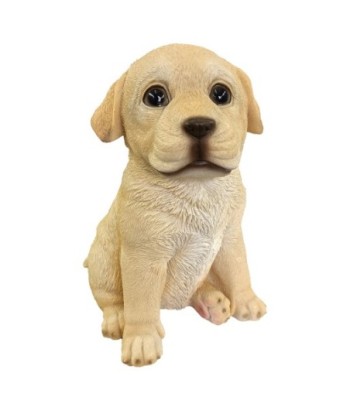 ORIGEN Home Decor Perro Animales Figura de Perro Marrón - 18x15x11cm