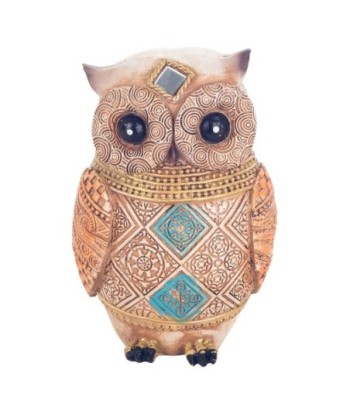 ORIGEN Home Decor Buho Buhos Figura de Búho Marrón - 13x9x7cm
