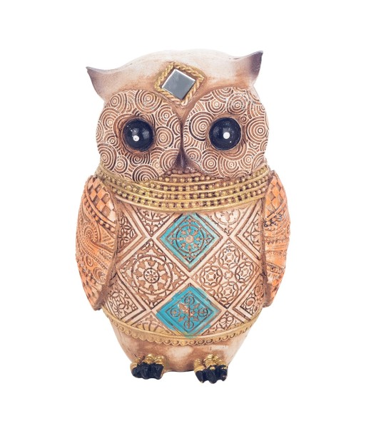 ORIGEN Home Decor Buho Buhos Figura de Búho Marrón - 13x9x7cm