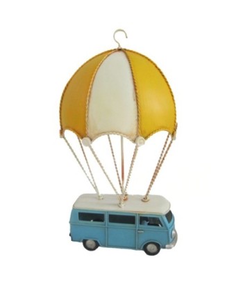 ORIGEN Home Decor Coche Paracaidas Vehiculos Vintage Amarillo 31x18x17cm Metal Resistente