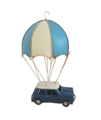 ORIGEN Home Decor Coche Paracaidas Vehiculos Vintage Azul - 31x18x17cm