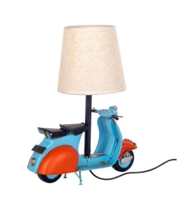 ORIGEN Home Decor Lampara Scooter Vintage | Lámpara de Mesa Árabe - 34x29x15cm