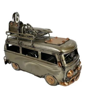 ORIGEN Home Decor Autobus Metal Vehiculos Vintage | Modelismo Terrestres Gris - 12x17x8cm