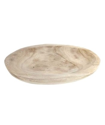 ORIGEN Home Decor Bandeja Bandejas | Plateado Ovalado - 4x30x18cm
