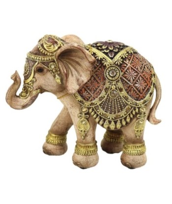 Figura de Elefante Africano Decorativa en Resina para Hogar, Regalo Único y Etnico, Adorno de Estilo Natural