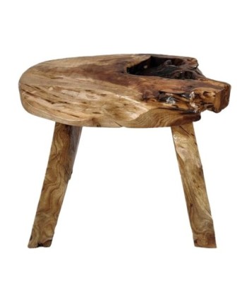 ORIGEN Home Decor Taburete Mueble Auxiliar | Taburete Marrón - 30x39x26cm