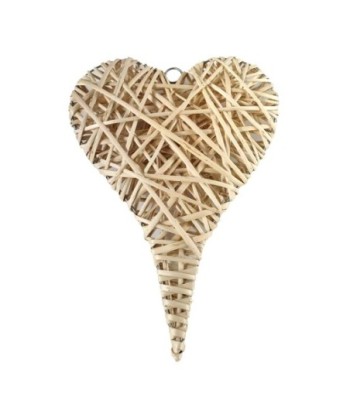 ORIGEN Home Decor Corazon Mediano Colgantes Figura Naranja 40x30x6cm