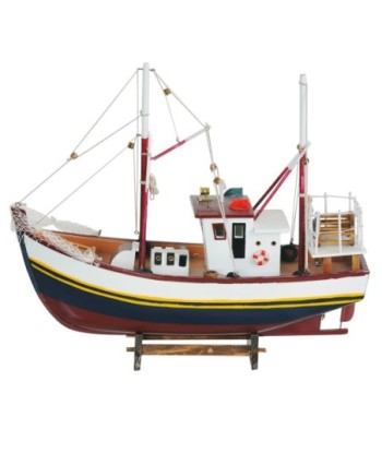 Barco Pesquero de Madera para Modelismo y Decoración