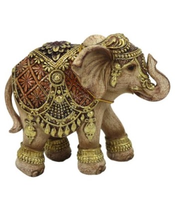 Figura de Elefante Étnico Pequeño en Resina, Decoración Africana para Hogar, Accesorio Único y Original