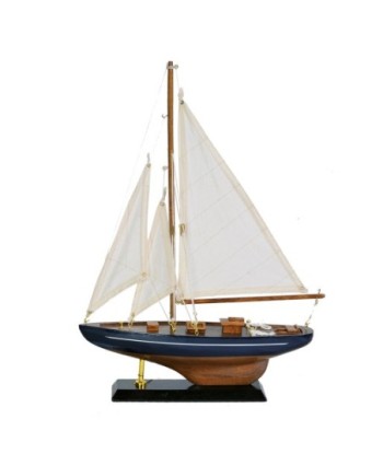 Barco Velero de Madera Decorativo - Regalo Náutico para Coleccionistas y Amantes del Mar