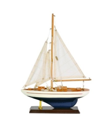Barco Velero de Madera para Decoración Náutica y Colección de Regalo