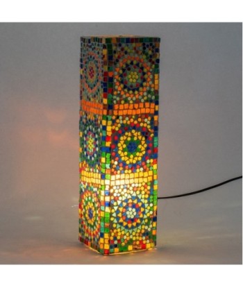 Lámpara mosaico sobremesa estilo étnico decorativo para hogar
