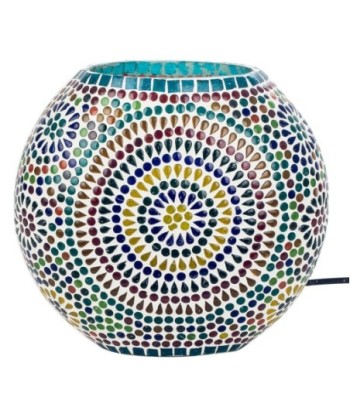 Lámpara mosaico sobremesa estilo étnico para decoración hogar