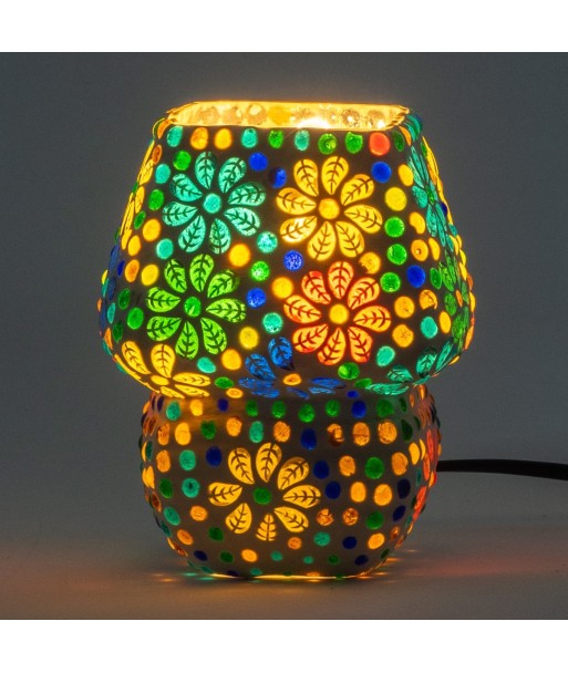 Lámpara mosaico sobremesa estilo étnico decorativo