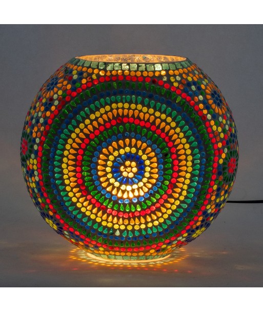 Lámpara mosaico sobremesa estilo india decoración hogar