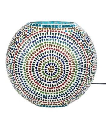 Lámpara mosaico sobremesa estilo india decoración hogar