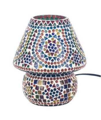 Lámpara mosaico sobremesa estilo India 25,5 cm