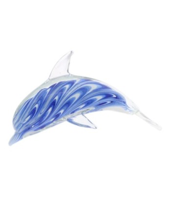 ORIGEN Home Decor Pisapapel Delfin Azul - Elegante Pisapapeles de Cristal para Decorar tu Hogar u Oficina