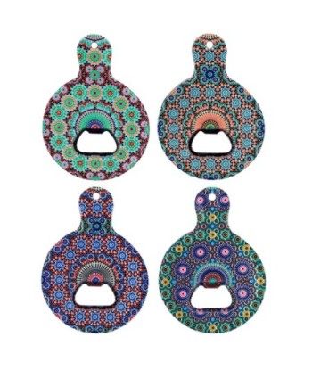 ORIGEN Home Decor Destapador Redondo 4U Abrebotellas Verde - Accesorio para amantes del vino