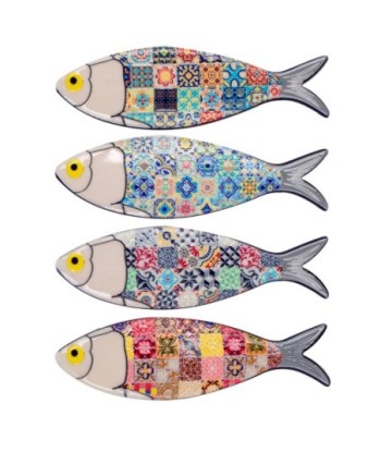 ORIGEN Home Decor Magnetico Pez 3U Magneticos Vintage | Plateado - 1x11x4cm