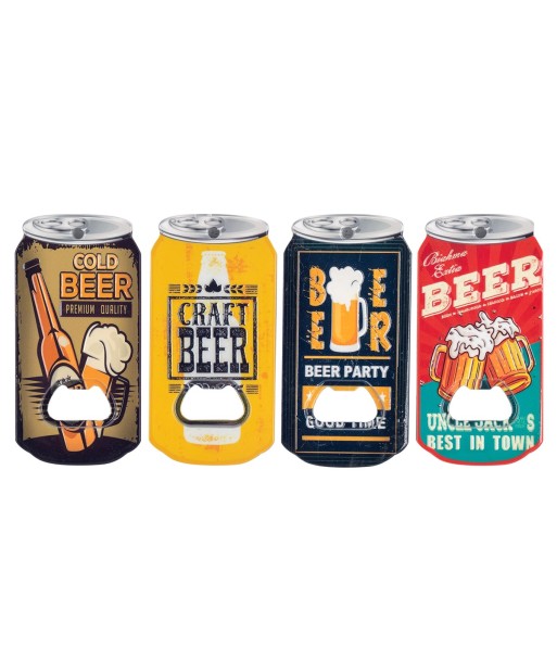 ORIGEN Home Decor Destapador Bote 4U Abrebotellas Amarillo - Accesorio para amantes del vino