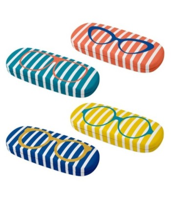 Estuche para Gafas Multicolor con Rayas - Organizador de Accesorios Ópticos - Ideal para Viajes y Uso Diario