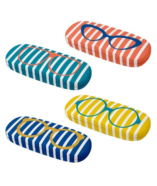 Estuche para Gafas Multicolor con Rayas - Organizador de Accesorios Ópticos - Ideal para Viajes y Uso Diario