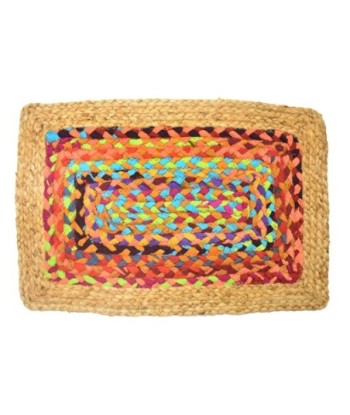 ORIGEN Home Decor Salvamantel Yute Trenzado Marrón Rectangular - Ideal para Decoración Rústica y Boho