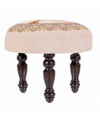 Puff con patas arbol vida estilo étnico y bohemio para decorar tu hogar