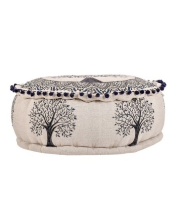 Puff Arbol Vida 46x20cm Decorativo para Hogar y Oficina
