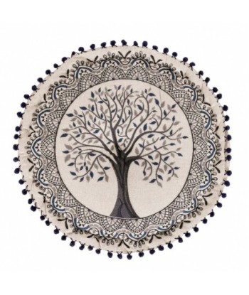 Puff Arbol Vida 46x20cm Decorativo para Hogar y Oficina