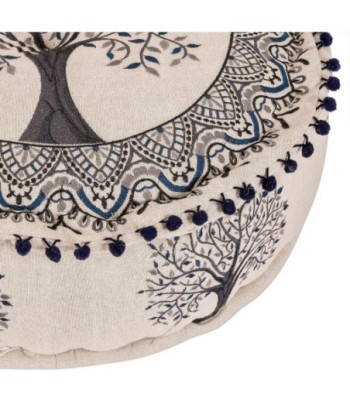 Puff Arbol Vida 46x20cm Decorativo para Hogar y Oficina