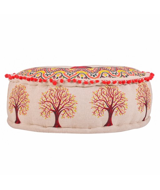 Puff Arbol Vida 60x30cm Decorativo para Hogar y Oficina